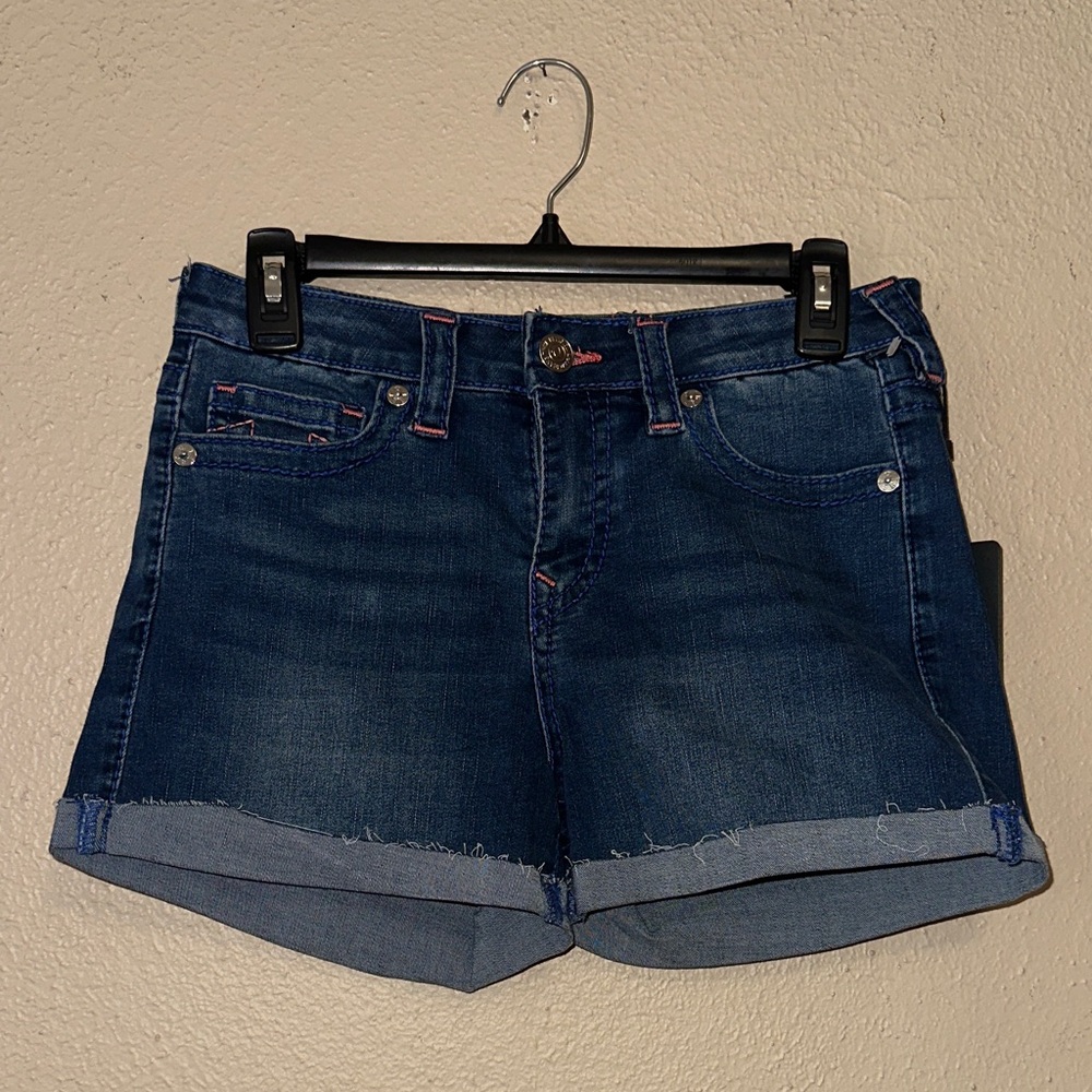 True Religion Indigo Jean Shorts
